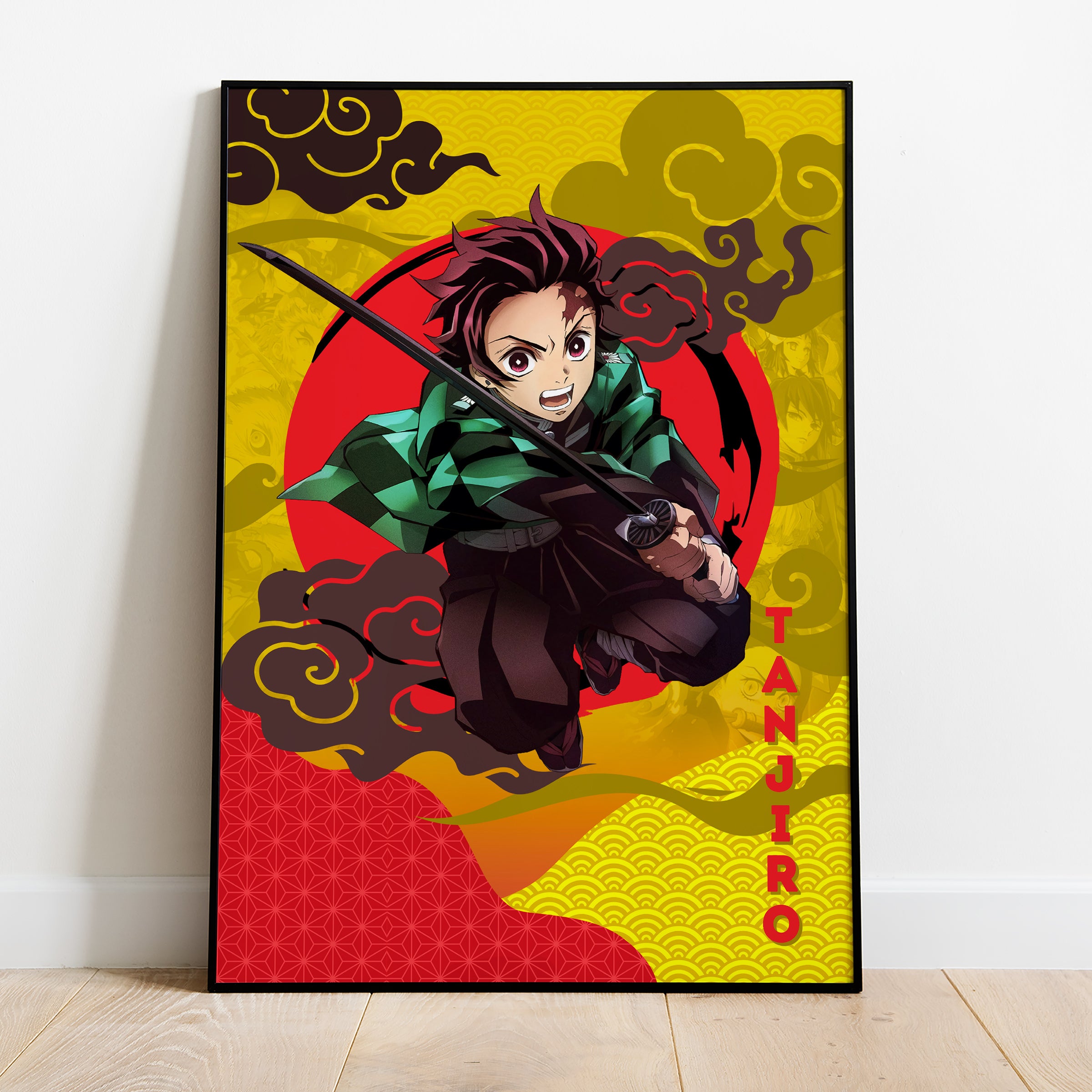 Demon Slayer Poster Unframed Anime Canvas Prints Tanjiro Kamado